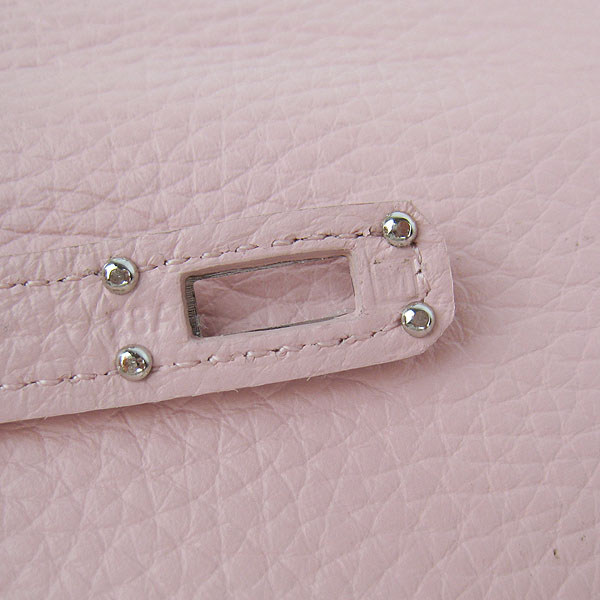 High Quality Hermes Kelly Long Clutch Bag Pink H009 Replica - Click Image to Close